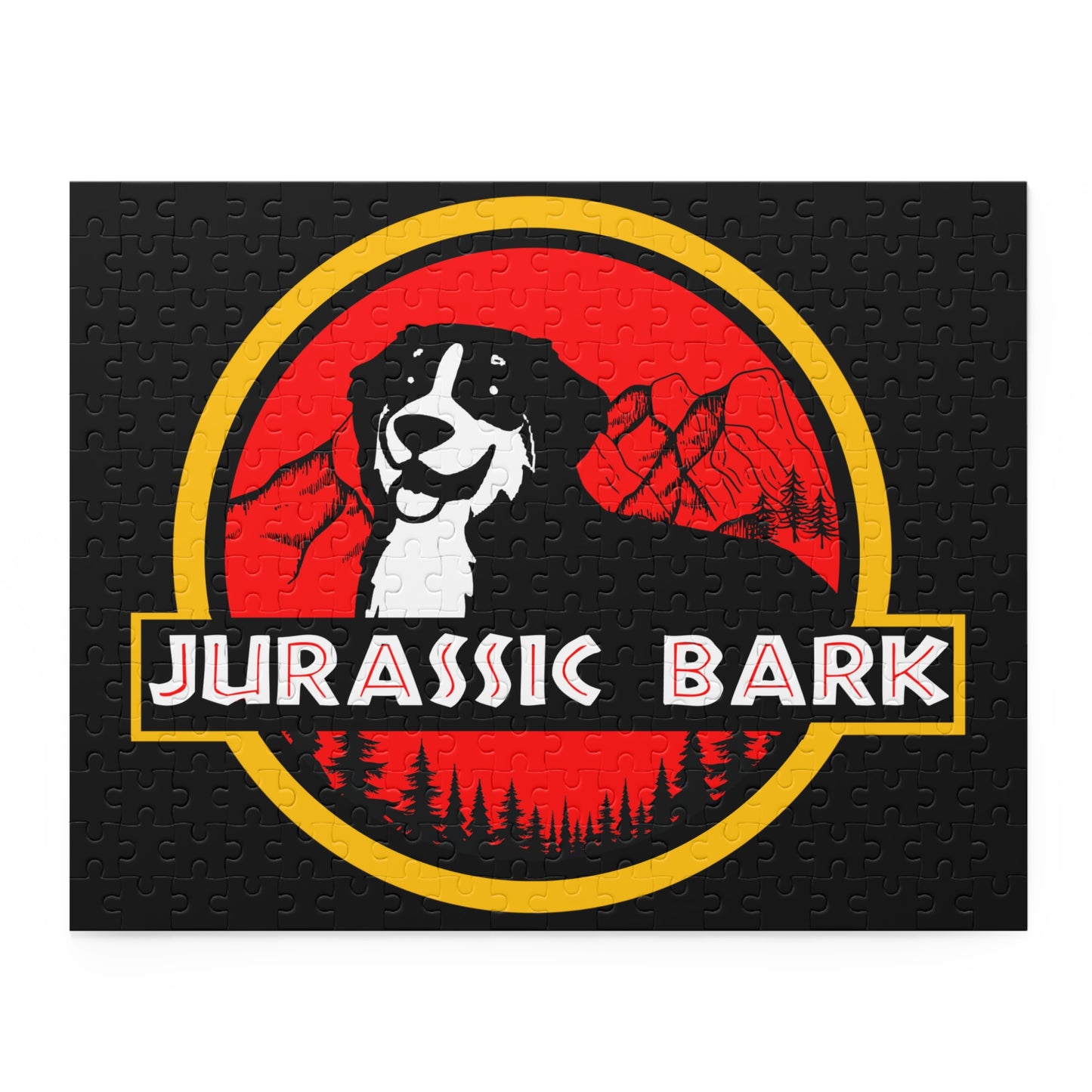 Jurassic Bark Bernese Mountain Dog Puzzle (120, 252, 500-Piece)