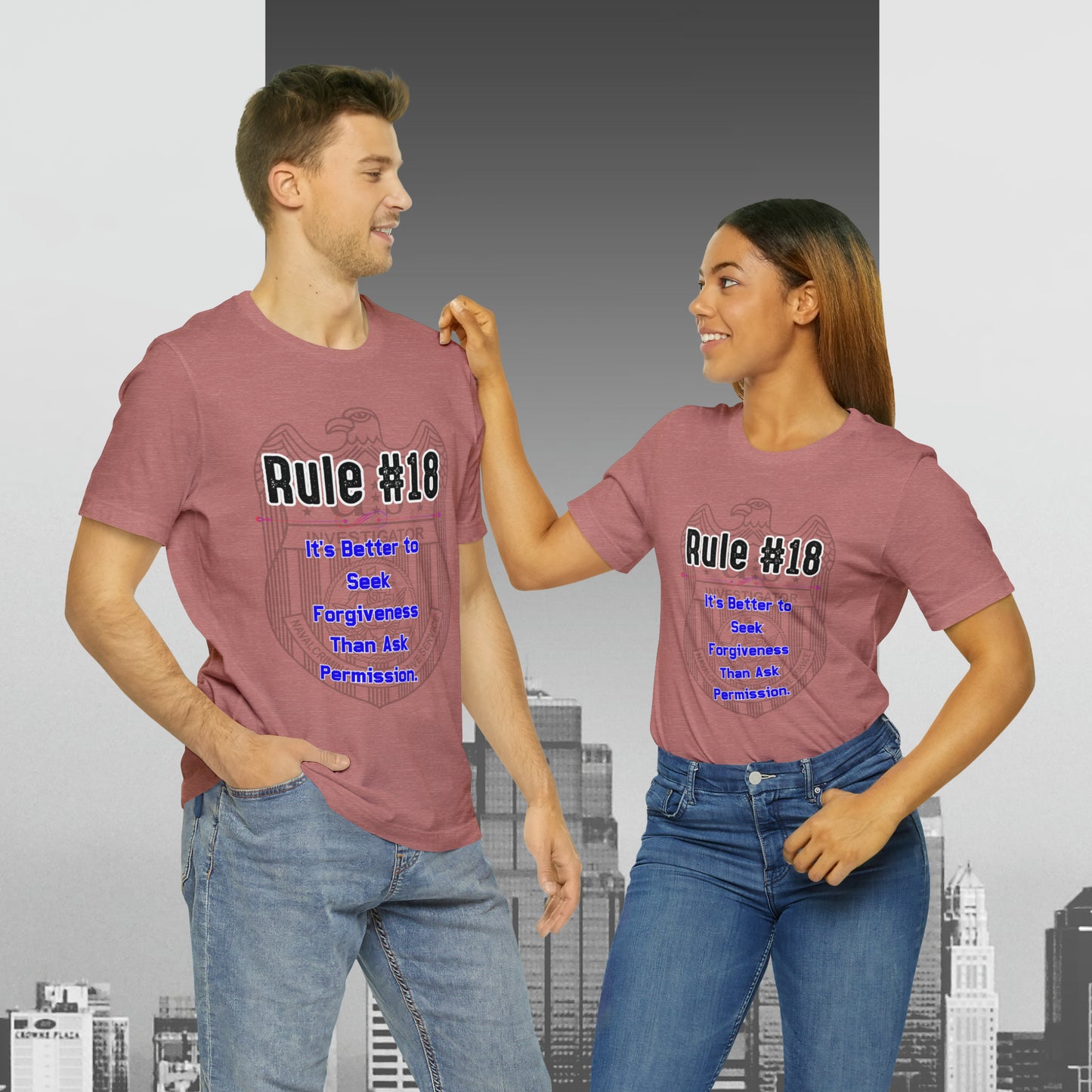 Rules of Gibbs #18 Its's Better to seek Forgiveness, than ask permission Unisex Jersey Short Sleeve Tee