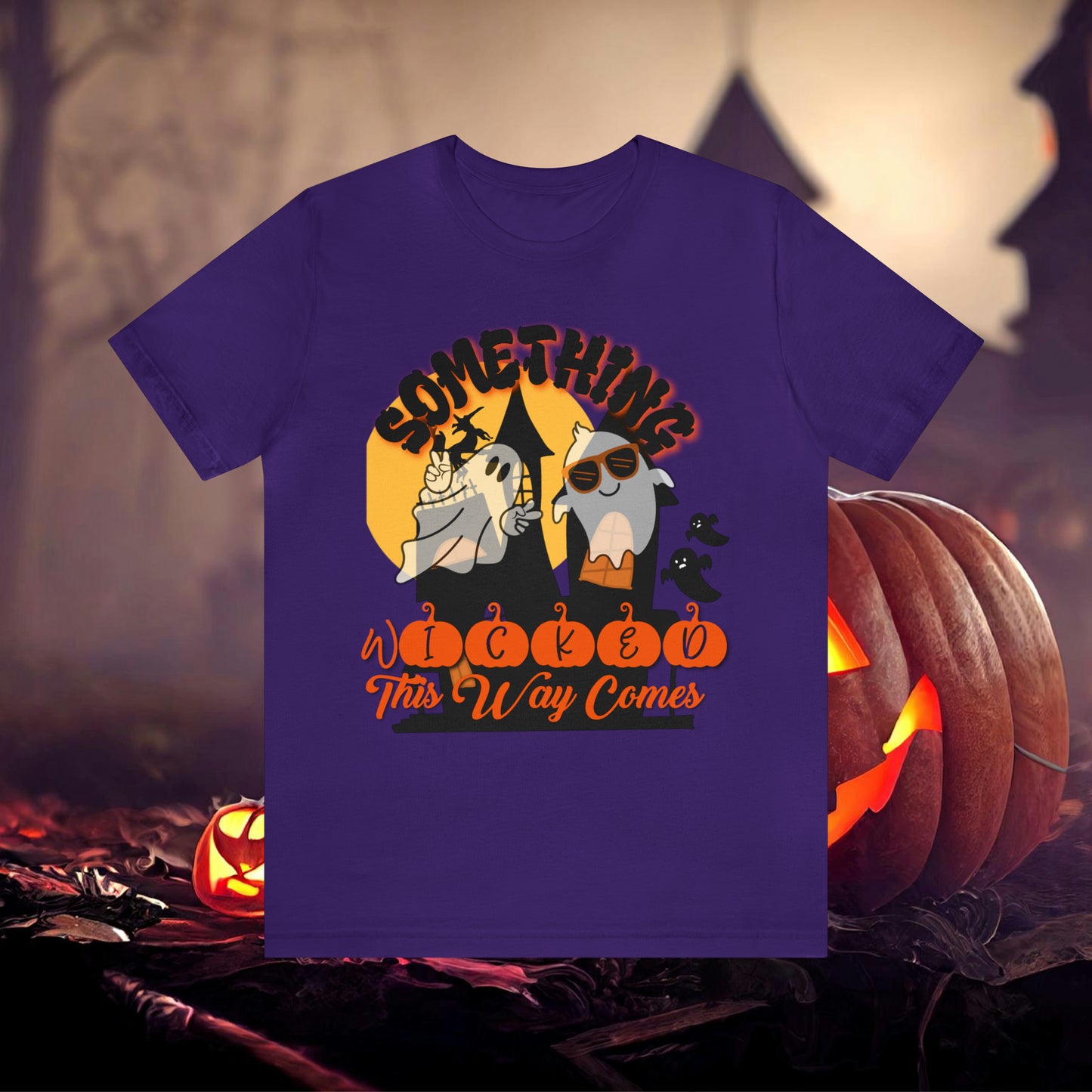 Something Wicked this Way Comes Halloween Unisex Jersey Short Sleeve Tee Gifts for Her Gifts for Him