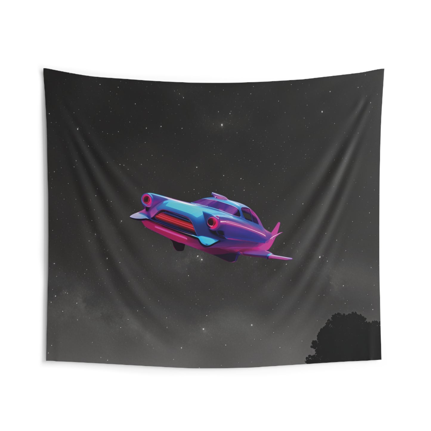 Futuristic Nostalgia: Fly into the Future with Night Sky Tapestries!