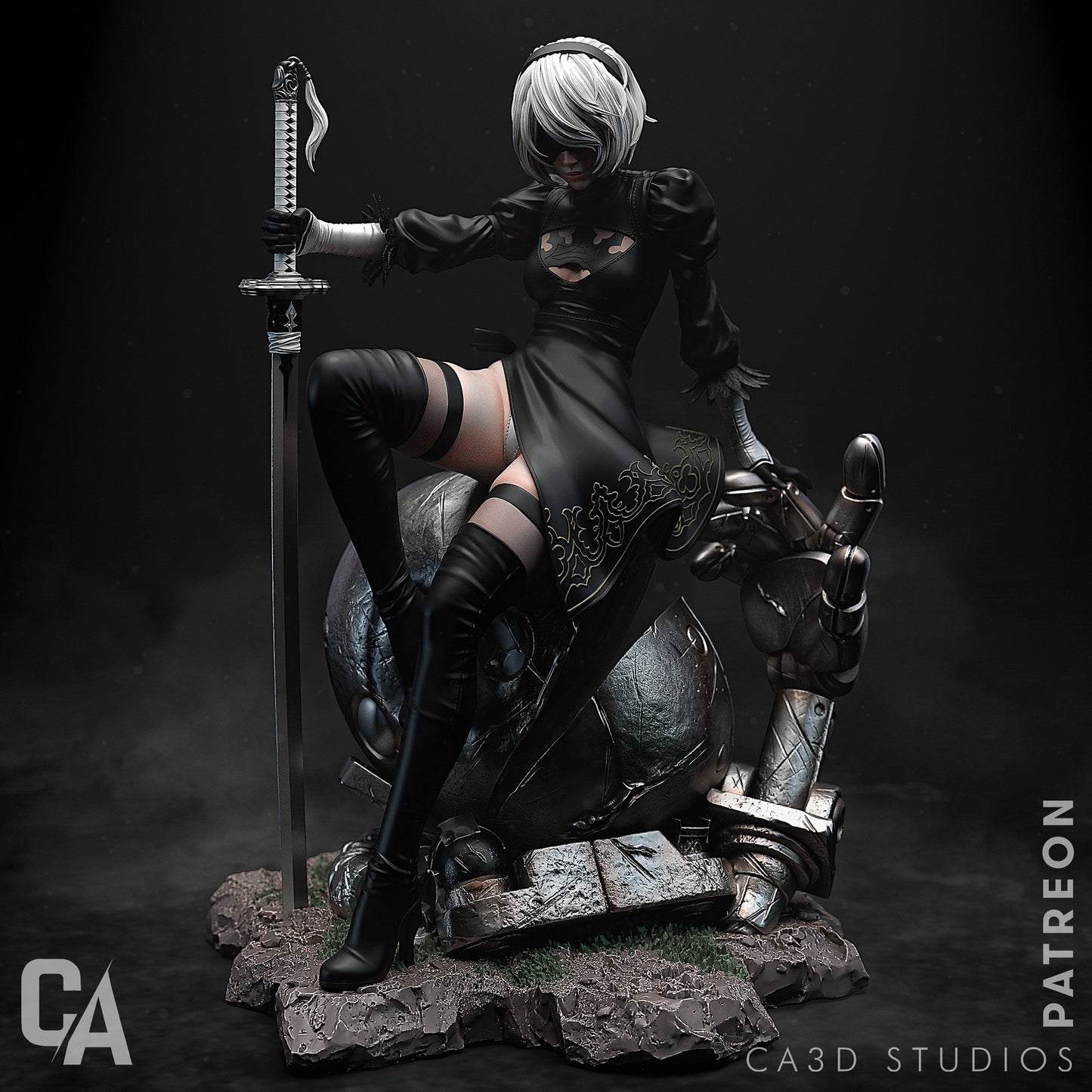YoRHa No.2 Type B - Nier Automata (SFW/NSFW 18+) - 1:6, 1:9, 1:12 Scale