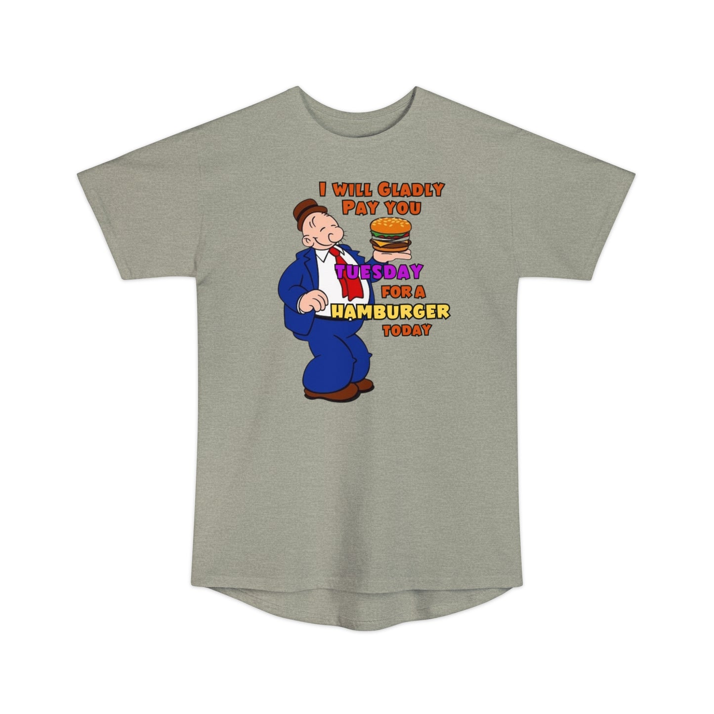 Popeye's Friend Wimpy "Gladly Pay You Tuesday" Unisex Long Body Urban Tee