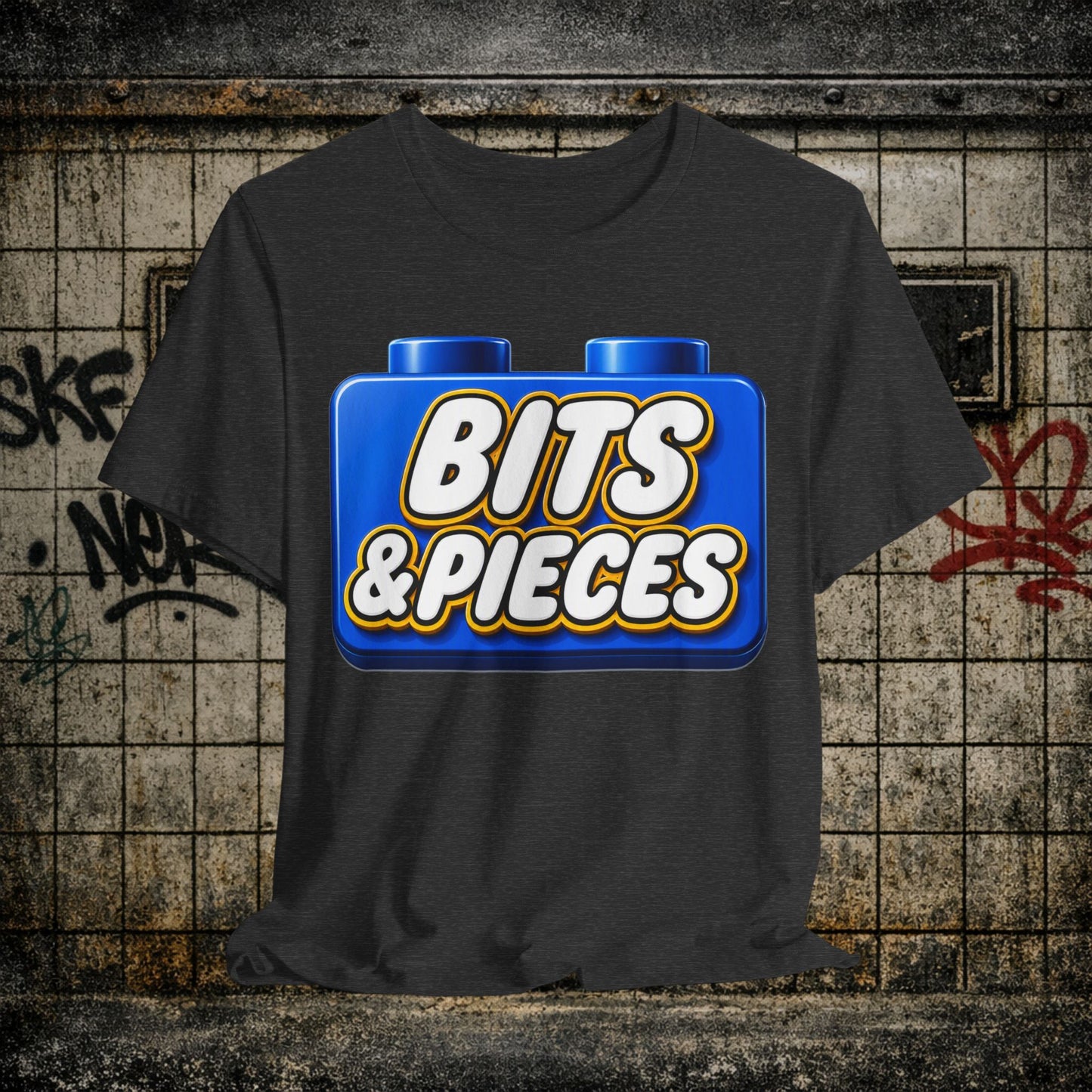 Bits & Pieces Graphic Tee One Size Fits All… Jokes?”