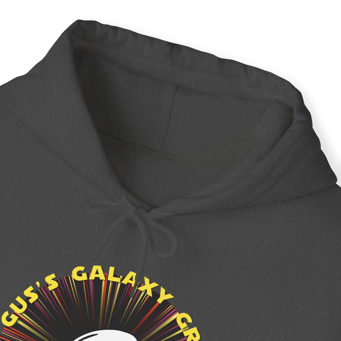 Gus's Galaxy Grill Unisex Heavy Blend™ Hooded Sweatshirt Hooded Hilarity, Galactic Gastro Couture, Intergalactic Apparel