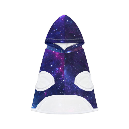 Purple Beyond the Stars Outer Space Out of this World Pet Hoodie