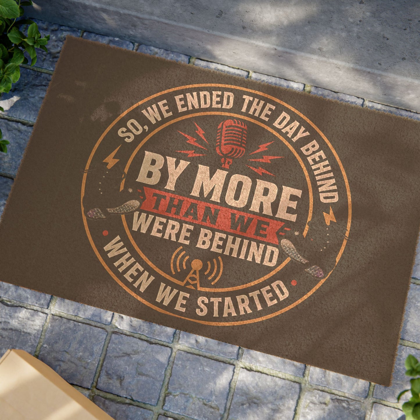 “The Minnesota Mic‑Pretender Work Boot Door Mat— As Tough As His Radio Act Isn’t”