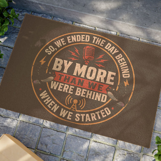 “The Minnesota Mic‑Pretender Work Boot Door Mat— As Tough As His Radio Act Isn’t”