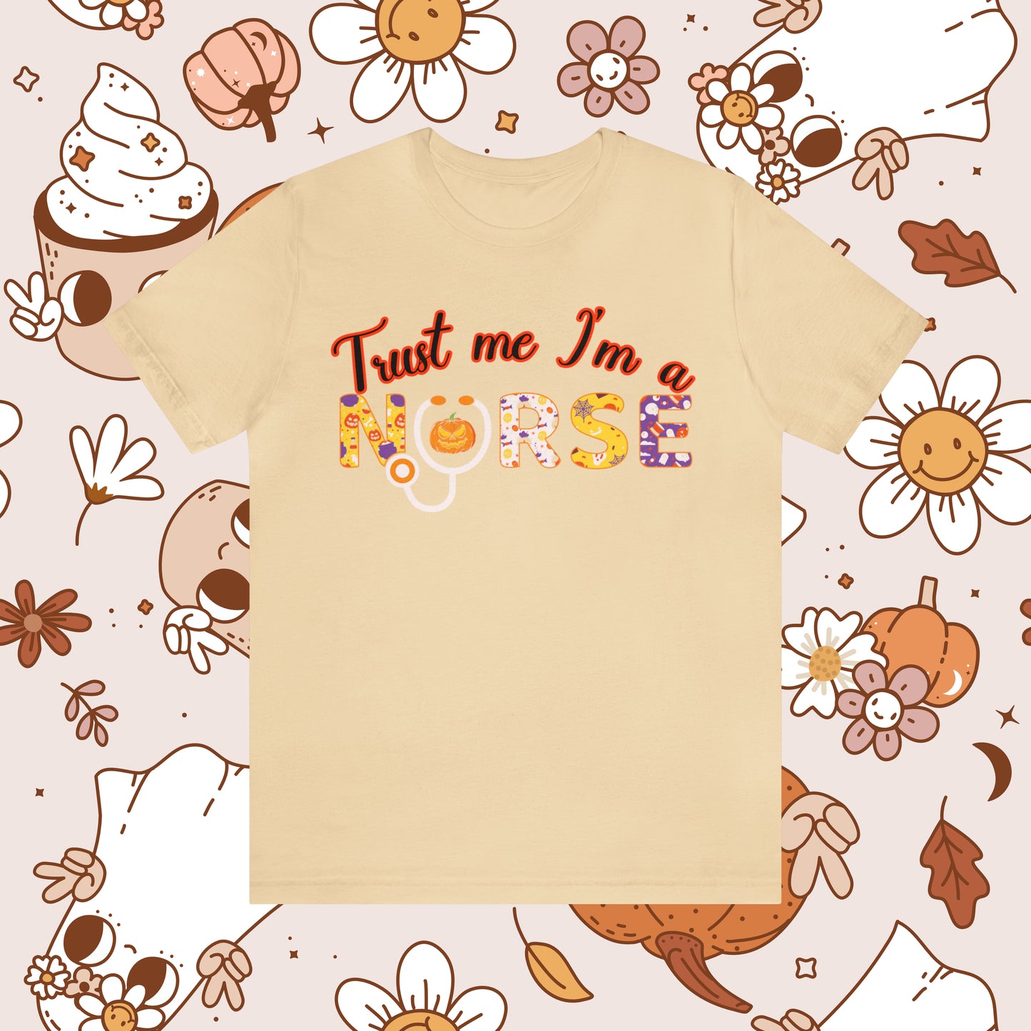 Trust me I'm a Nurse Halloween Retro Unisex Jersey Short Sleeve Tee