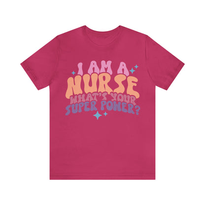 Comfy and Stylish Bella+Canva 3001 Nurse T-Shirt: Perfect Gift for Professionals & Nursing Students, Soft Fabric, Various Sizes Available