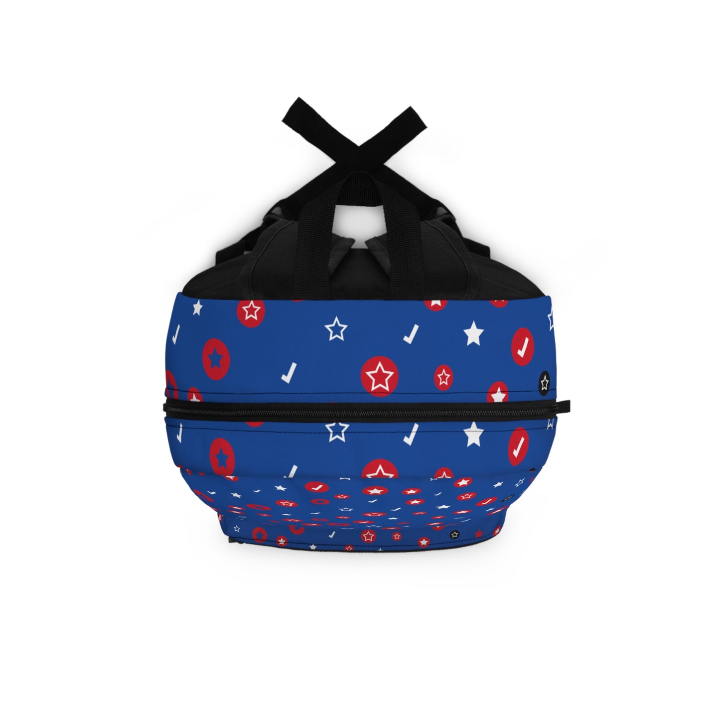 Blue with stars and checkmarks Backpack