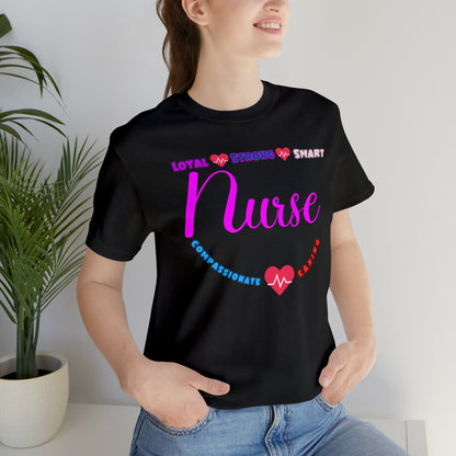 Comfy and Cozy Nurse Bella+Canvas 3001 Jersey T-Shirt: Perfect Gift for Nurses and Nursing Students, Soft Fabric, Various Sizes Available