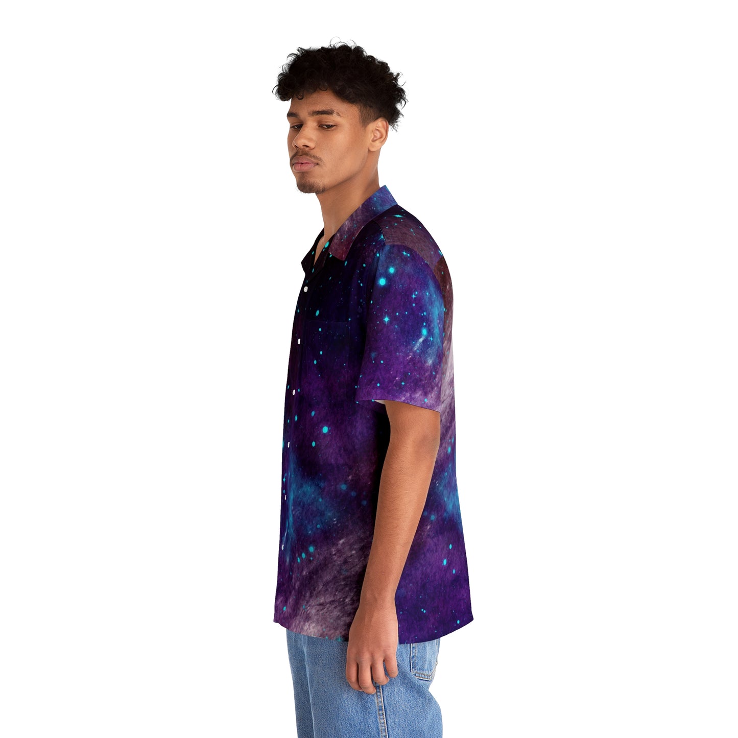 Outer Space Out of this World Men's Hawaiian Shirt (AOP)