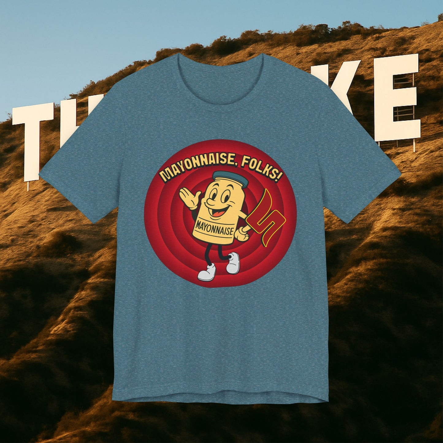 MAYONNAISE, FOLKS! — The Uncle Rico Show Credits Tee