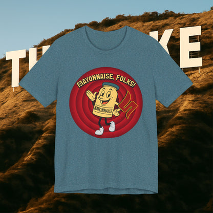 MAYONNAISE, FOLKS! — The Uncle Rico Show Credits Tee