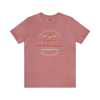 Fratelli's Italian Restaurant Unisex Jersey Short Sleeve Tee Fratelli's Goonies Pirate's Pasta-Lover Apparel Goonies Nostalgia Wear