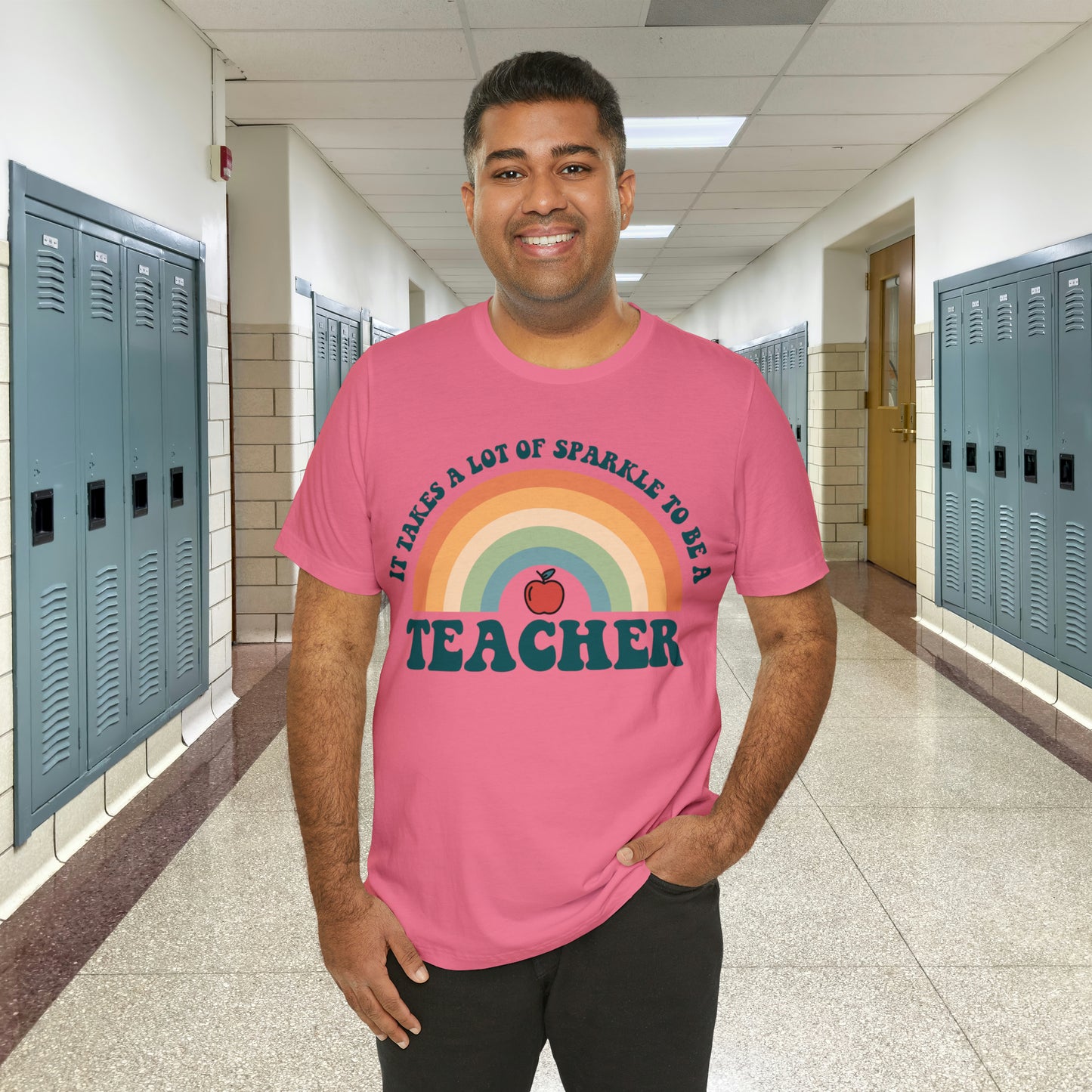 It takes alot of Sparkle to be a Teacher Unisex Jersey Short Sleeve Tee