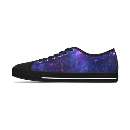 Purple Beyond the Stars Outer Space Out of this World Women's Low Top Sneakers