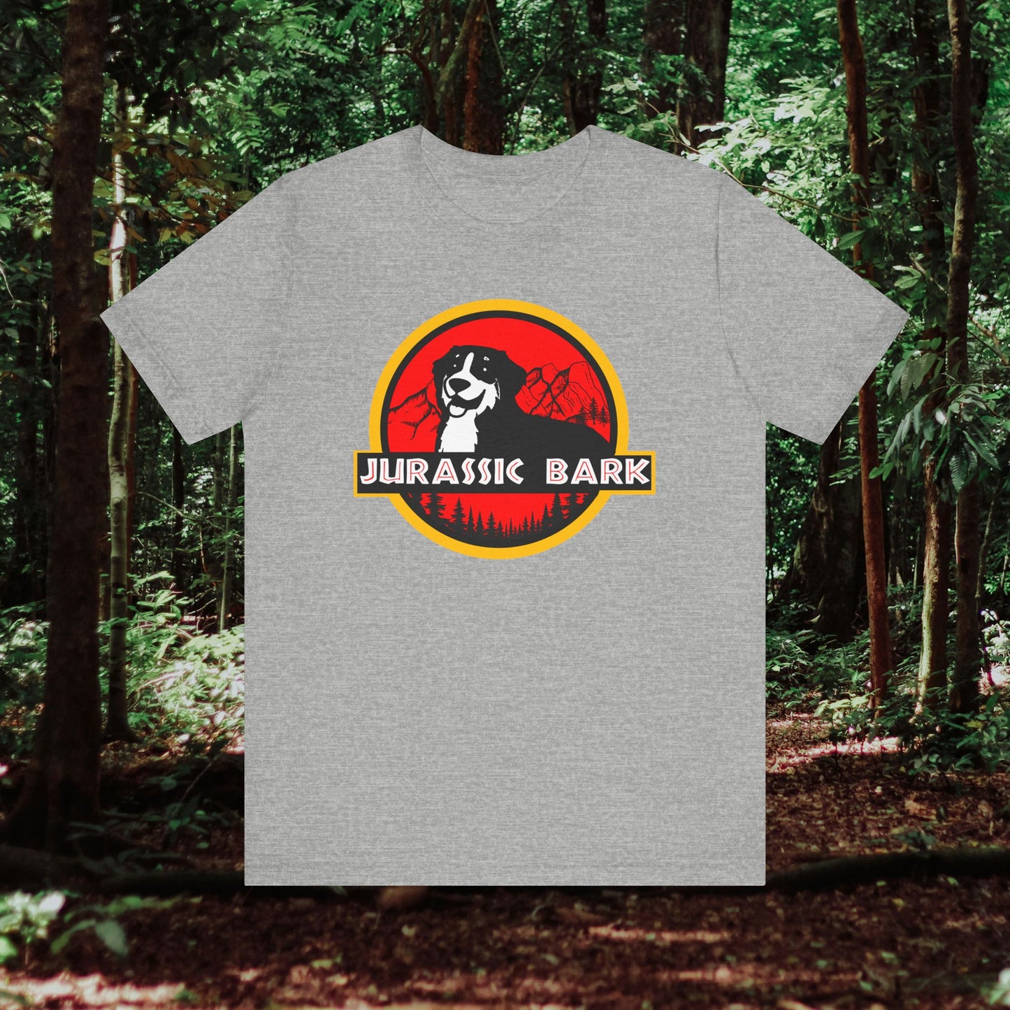 Jurassic Bark Tee - Unisex Dog Lover T-Shirt, Funny Pet Owner Gift, Nature Enthusiast Apparel, Great for Birthdays, Casual Wear, [...]