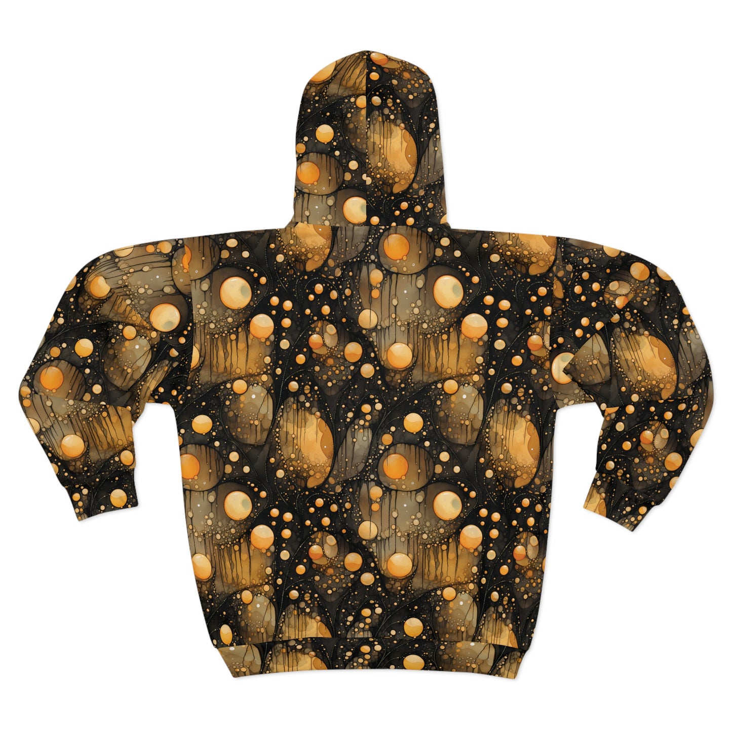 Halloween Ink Splatter Unisex Zip Hoodie (AOP)