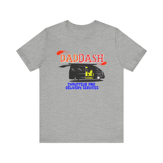 Dad Dash T-Shirt, Unisex Short Sleeve Tee for Dads, Funny Father's Day Gift, Auto Dad Humor Shirt