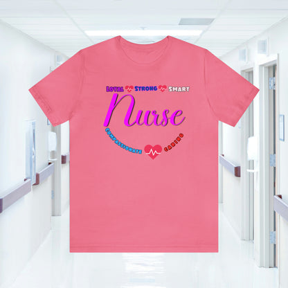 Comfy and Cozy Nurse Bella+Canvas 3001 Jersey T-Shirt: Perfect Gift for Nurses and Nursing Students, Soft Fabric, Various Sizes Available