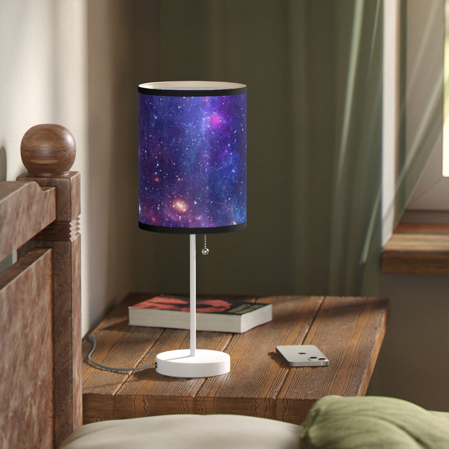 Purple Beyond the Stars Outer Space Out of this World Lamp on a Stand, US|CA plug