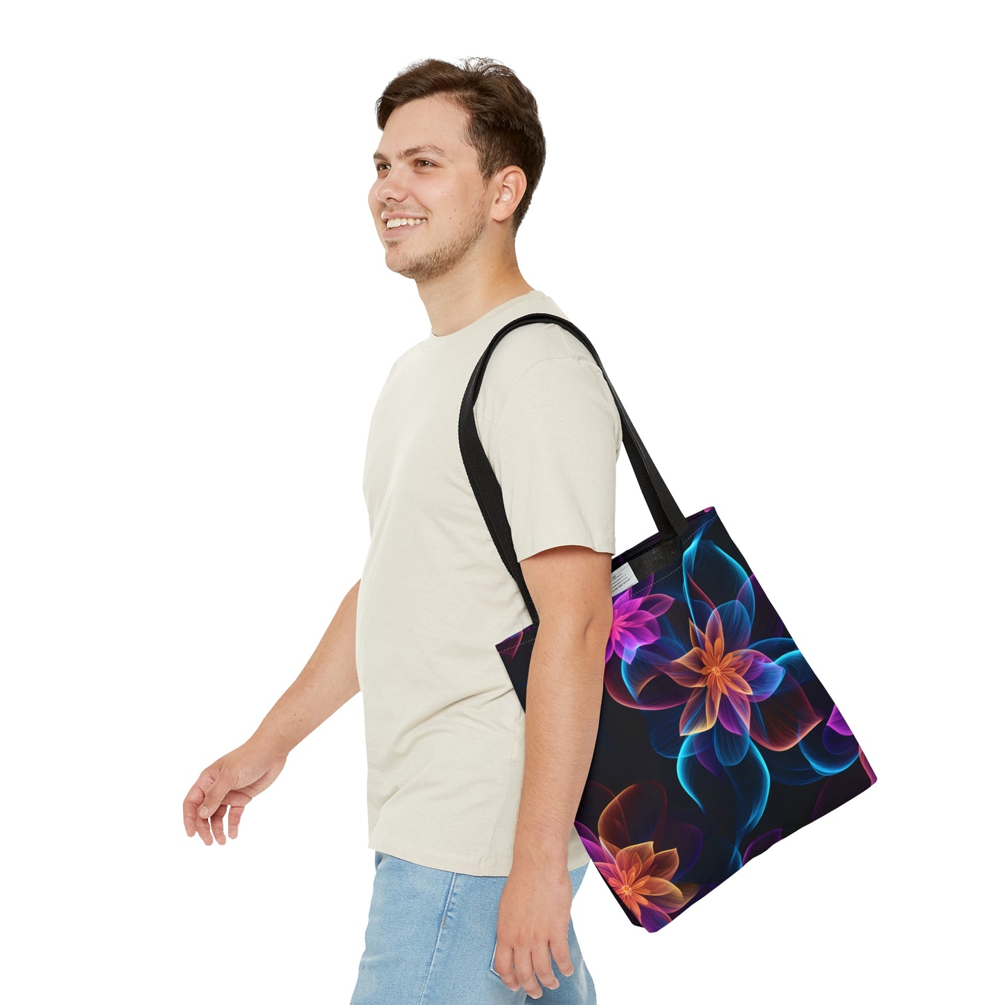 Chic Neon Garden All Over Print Tote Bag