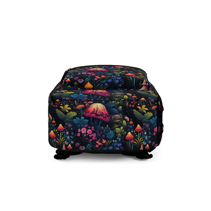 Fairy Tale Magical Forest With Colorful Mushrooms Backpack
