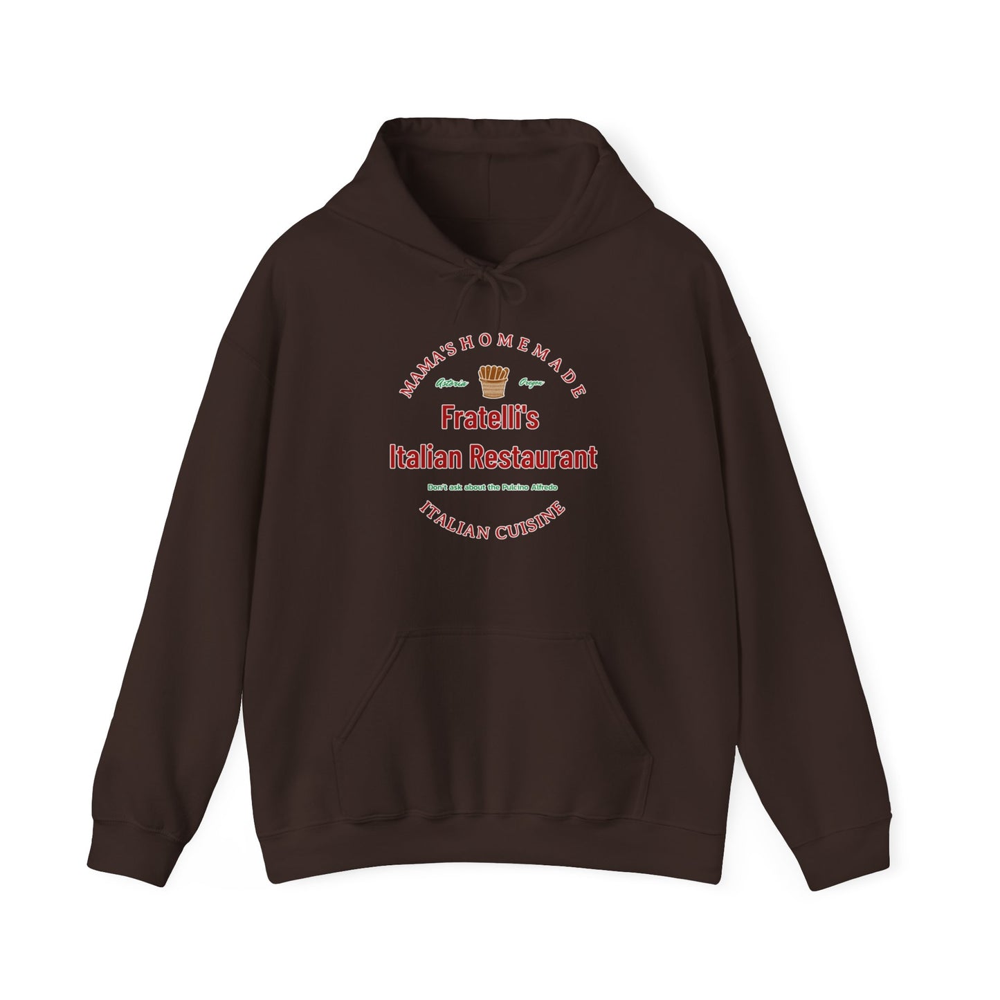 Fratelli's Italian Restaurant Unisex Heavy Blend™ Hooded Sweatshirt Fratelli's Goonies, Quest Attire, Fashion Comedy, Pirate's Pasta-Lover