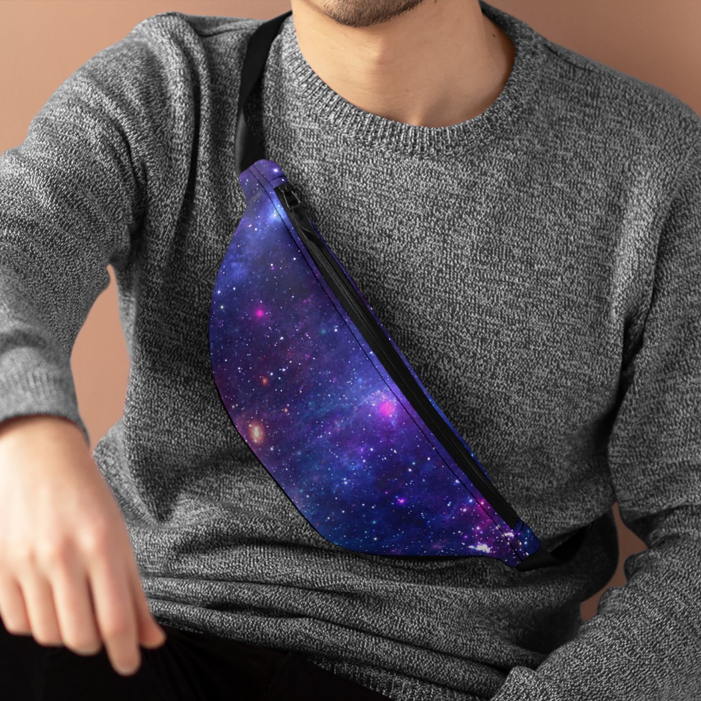 Purple Beyond the Stars Outer Space Out of this World Fanny Pack