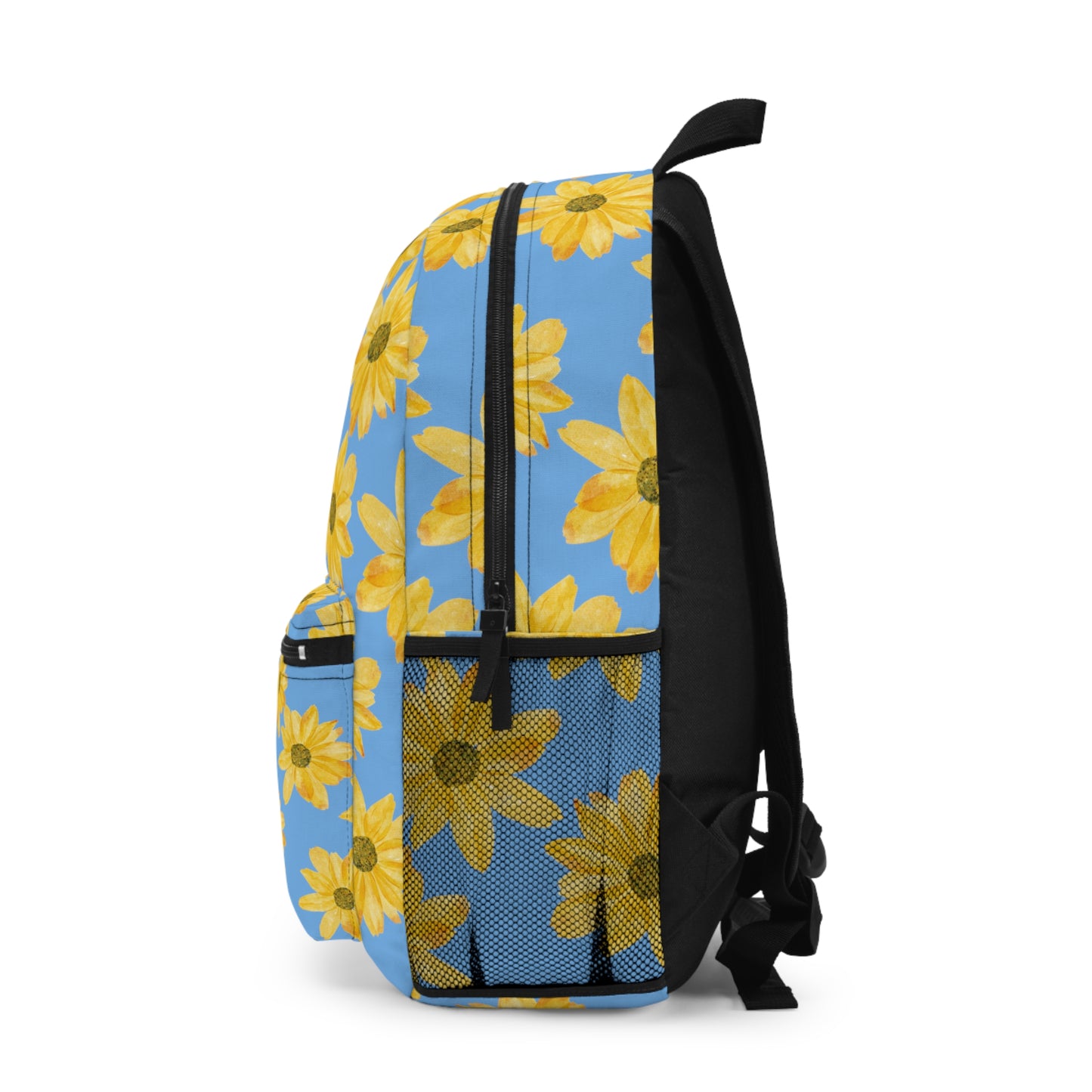 Yellow Flowers on Blue Sky back to School Backpack