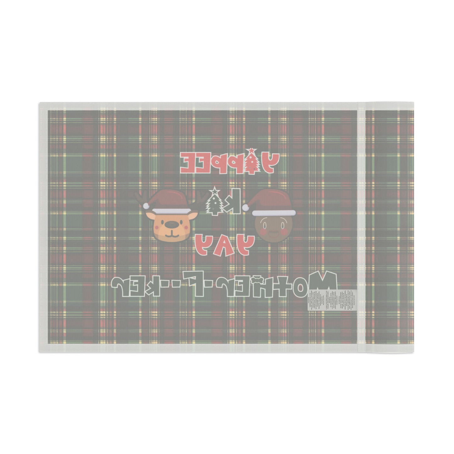 Die Hard Inspired Christmas House Flag | Yippee Ki Yay Mother-F--ker | Festive Plaid Pattern | Holiday Outdoor Decor