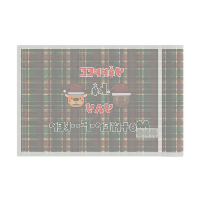 Die Hard Inspired Christmas House Flag | Yippee Ki Yay Mother-F--ker | Festive Plaid Pattern | Holiday Outdoor Decor