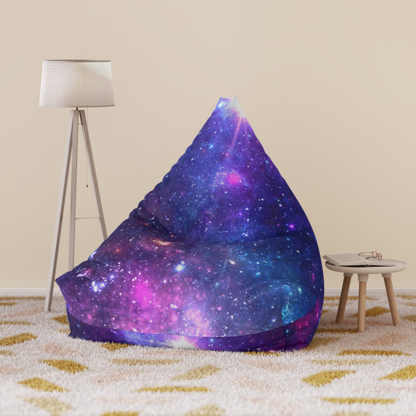 Purple Beyond the Stars Outer Space Out of this World Bean Bag Chair Cover