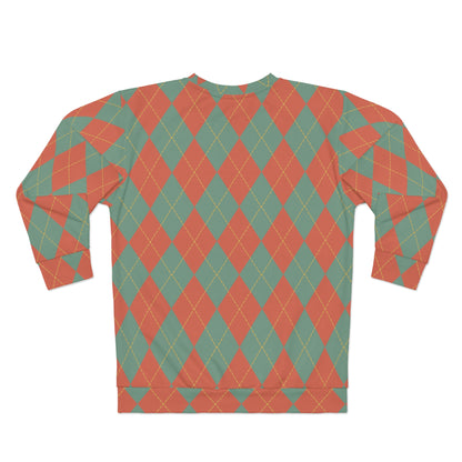 Vintage Rhombus Pattern Pickleball Unisex Sweatshirt - Solve 99 Problems with a Smile!
