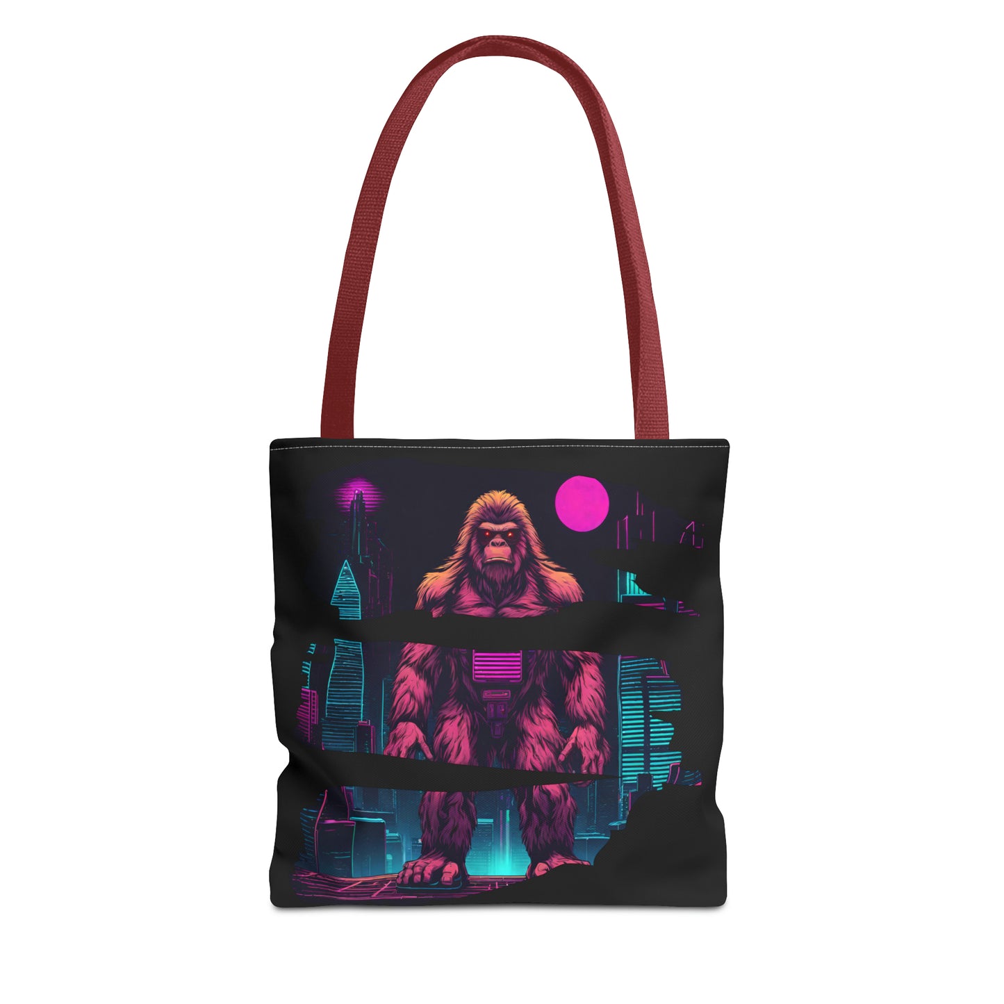 Bigfoot in a Cyber City AOP Tote Bag