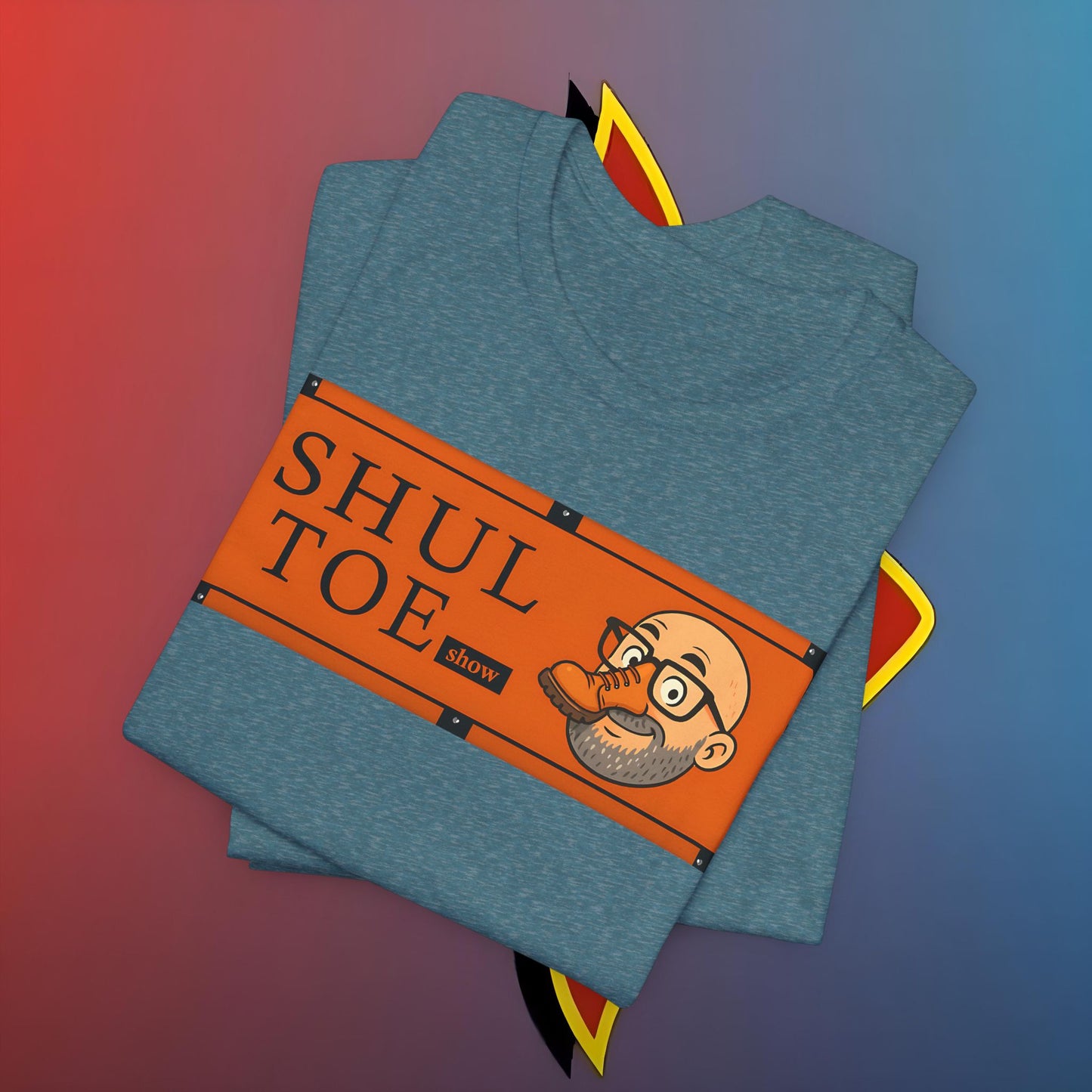 🧦 SHUL TOE Show Tee – Prestige Pipewear for Podcast Royalty