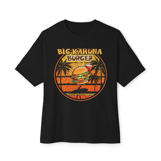 Big Kahuna Burger Unisex Oversized Boxy Tee Burger Lover's Tee, Unisex Box of Joy, Hilarious Graphic Shirt, Movie Magic Apparel