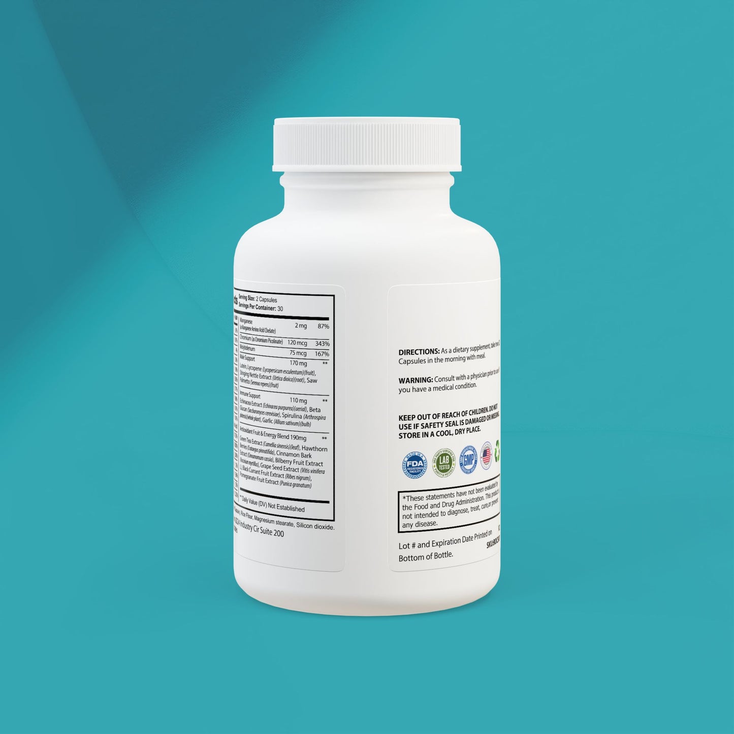 DirkX Multivitamin for Men: Power, Performance, and Peak Wellness! (60 Capsules)