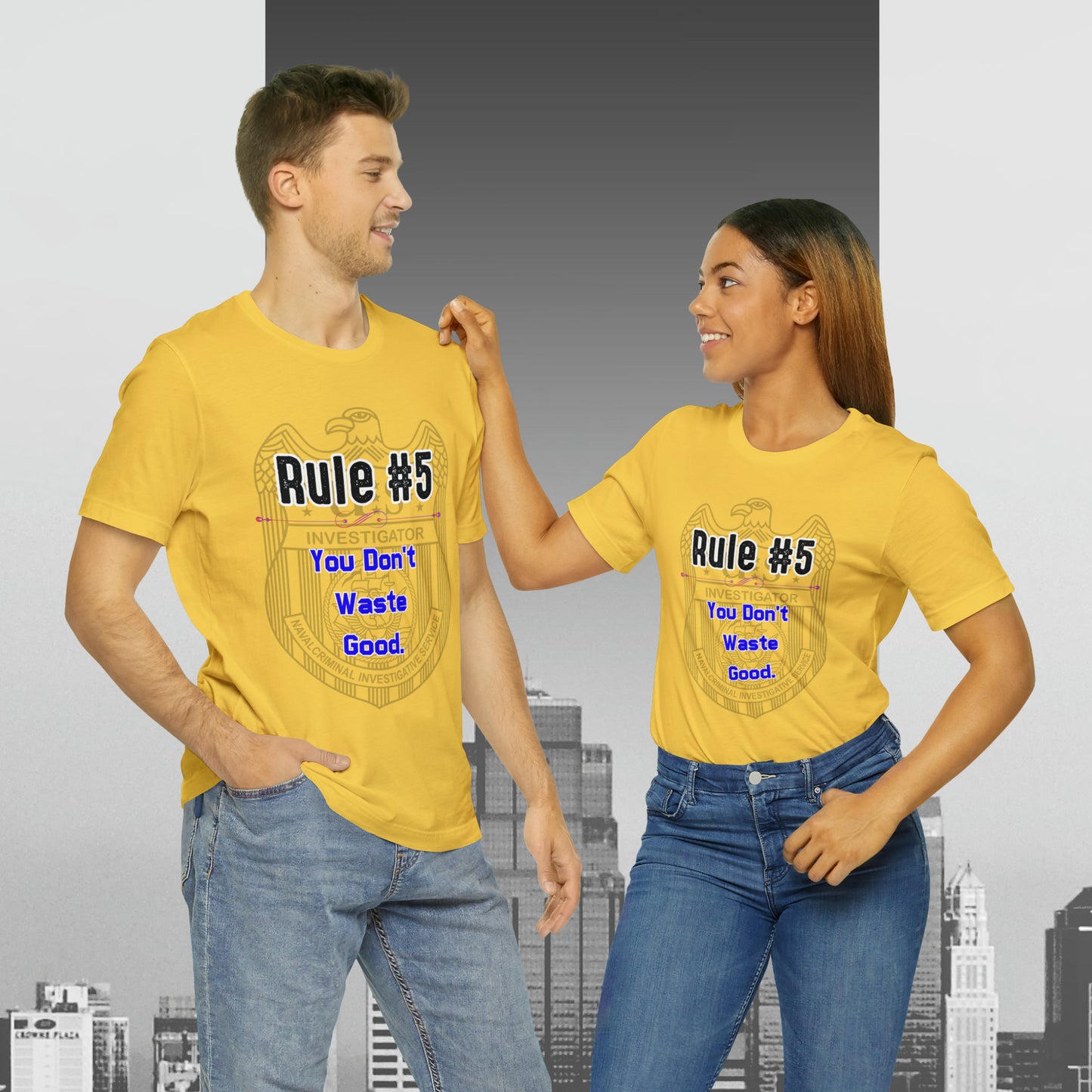 Rules of Gibbs #5 You Don't Waste Good Unisex Jersey Short Sleeve Tee