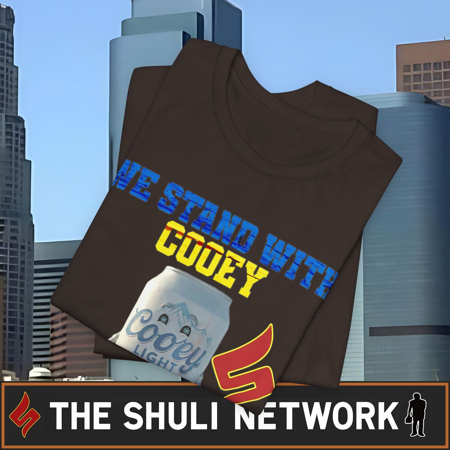 We Stand With Cooey Can Tee — Official Shuli Network Solidarity Drop