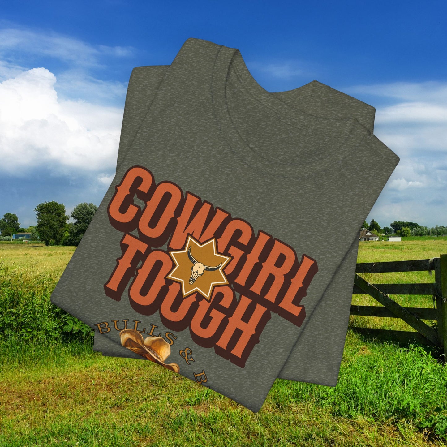 Cowgirl Tough T-Shirt | Country Style Tee for Rodeo Lovers, Gift for Cowboys, Western Apparel, Casual Wear, Farm & Ranch Life