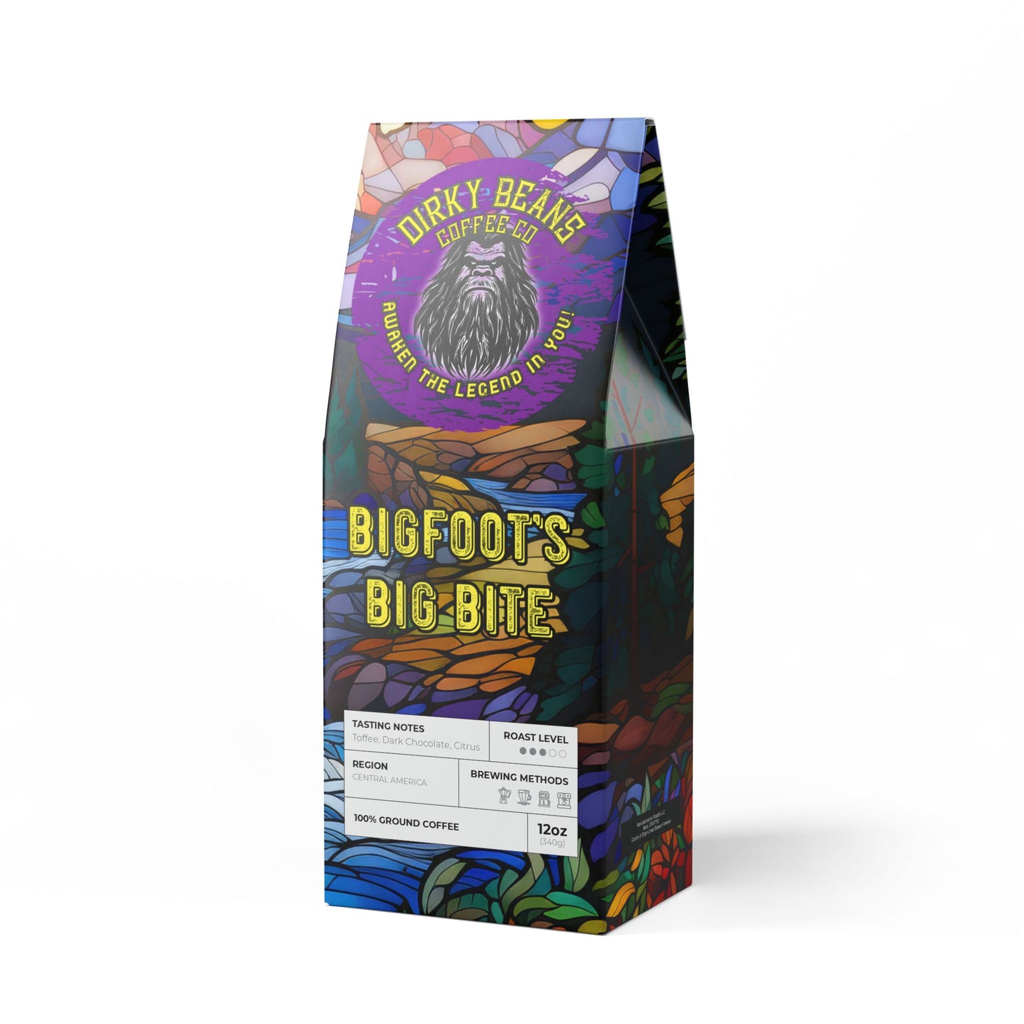 Bigfoot's Big Bite: Toffee, Dark Chocolate, and Citrus - A Brew to Make You Believe! (Medium Roast ) Coffee