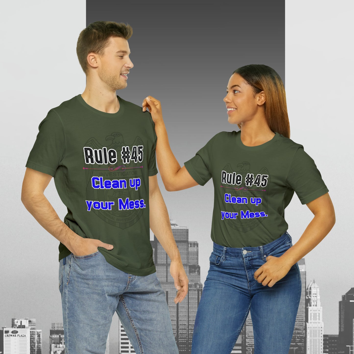 Rules of Gibbs #45 Clean up your Mess Unisex Jersey Short Sleeve Tee