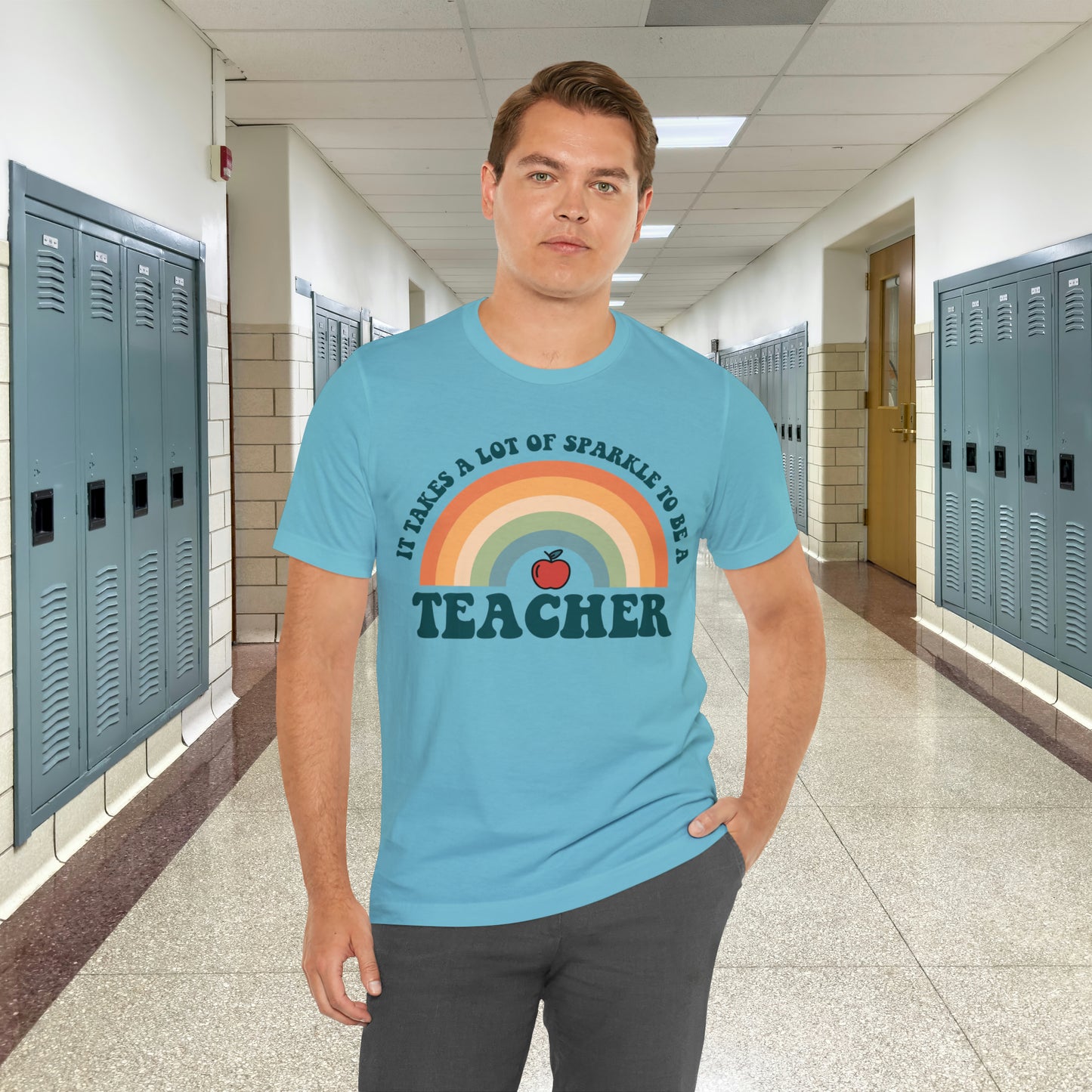 It takes alot of Sparkle to be a Teacher Unisex Jersey Short Sleeve Tee