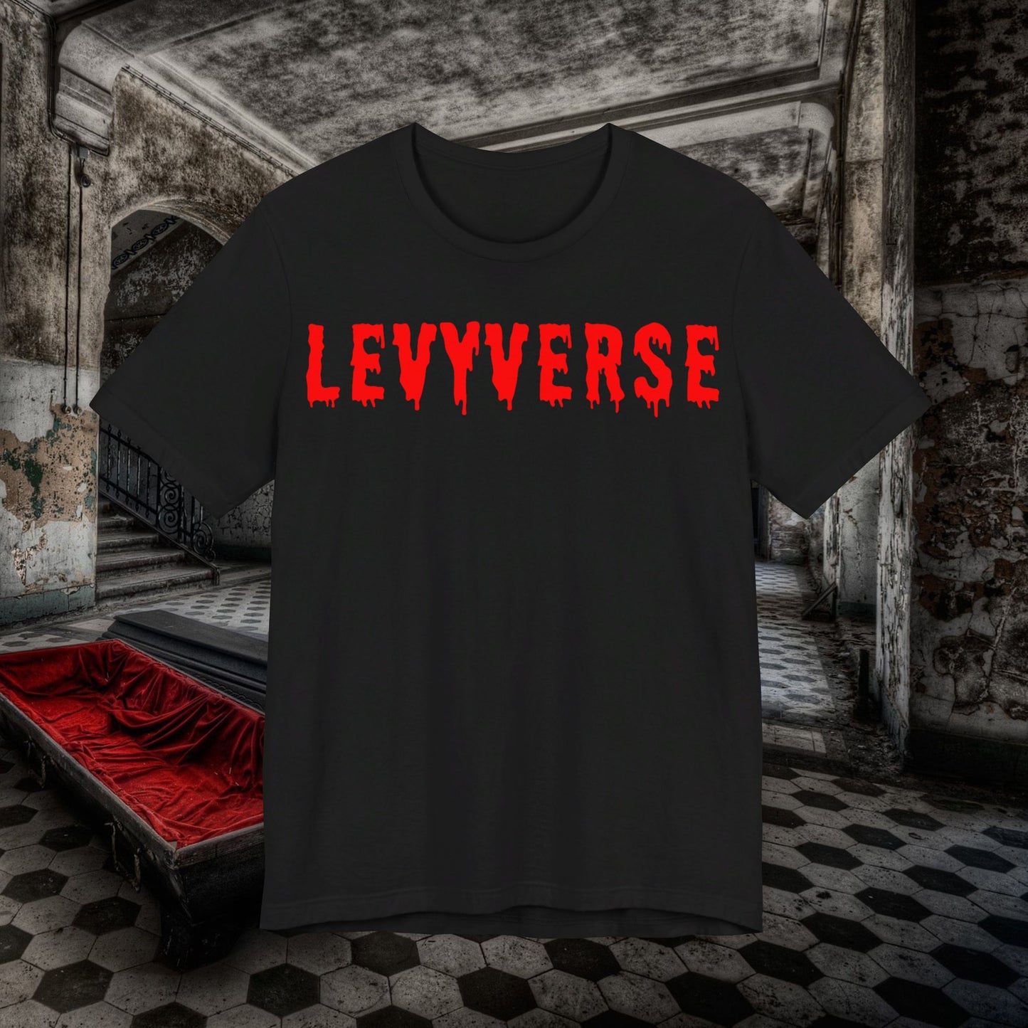 Across the Pond Edition LEVYVERSE: Where Punchlines Defy Gravity Unisex Jersey Short Sleeve Tee #levyverse Comedy IN Multiple Sizes