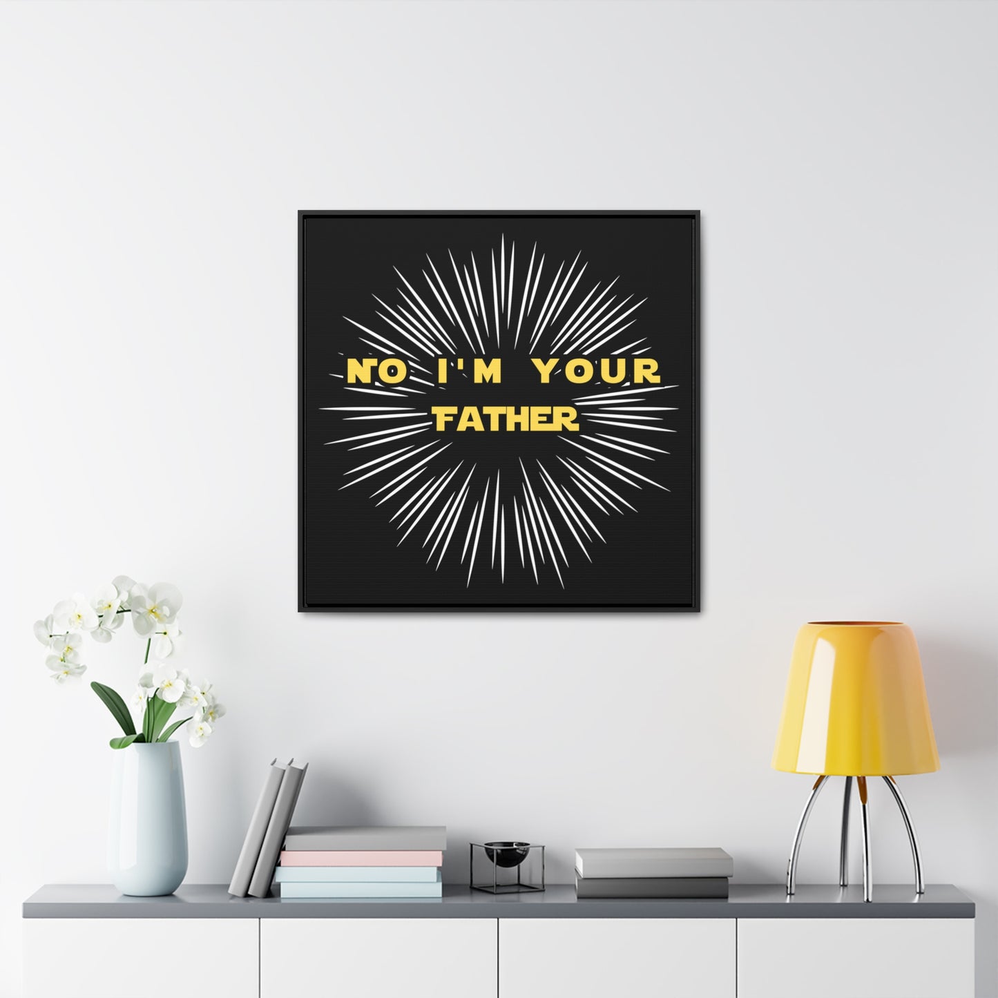 Star Wars Inspired No I'm Your Father Gallery Canvas Wraps, Square Frame