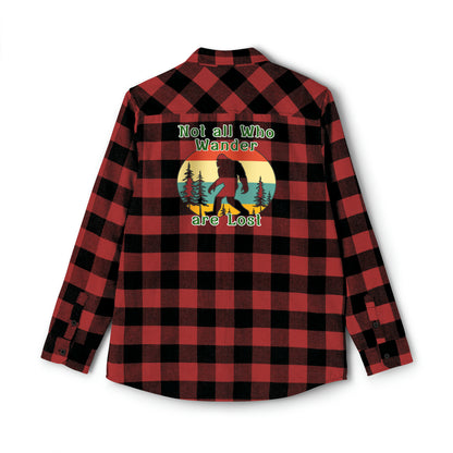 Bigfoot Unisex Flannel Shirt Unisex Squatch Seeker Style, Mysterious Forest Fashion, Yeti-Approved Apparel, Giggle-Inducing Bigfoot Wear.