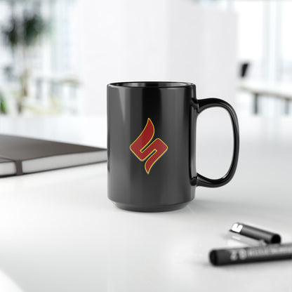 The Upshot of the Downshot Is 11 Oz or 15 Oz Black Mug