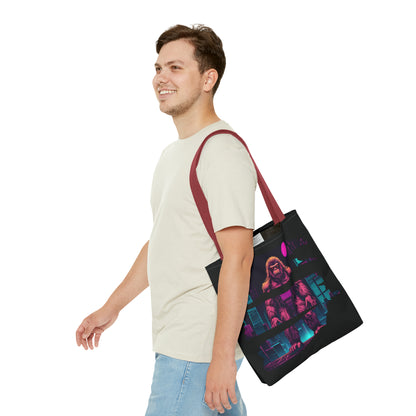 Bigfoot in a Cyber City AOP Tote Bag
